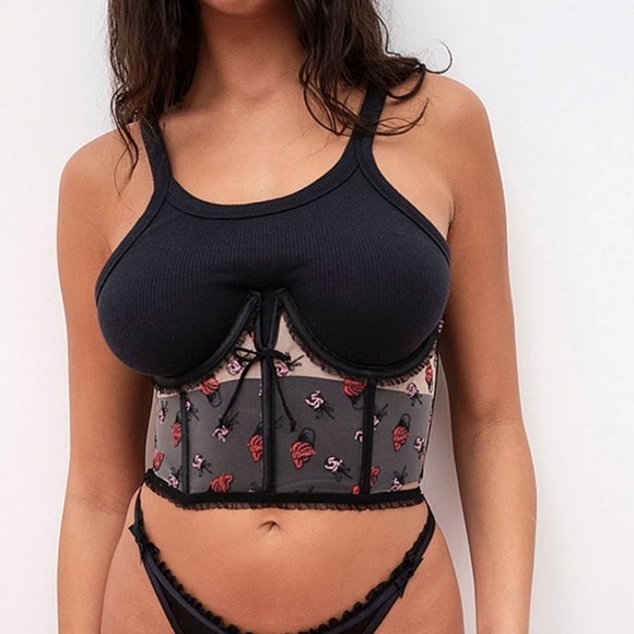 🍒NWT🍒 FOR LOVE & LEMONS COQUETTE CORSET - Picture 6 of 11
